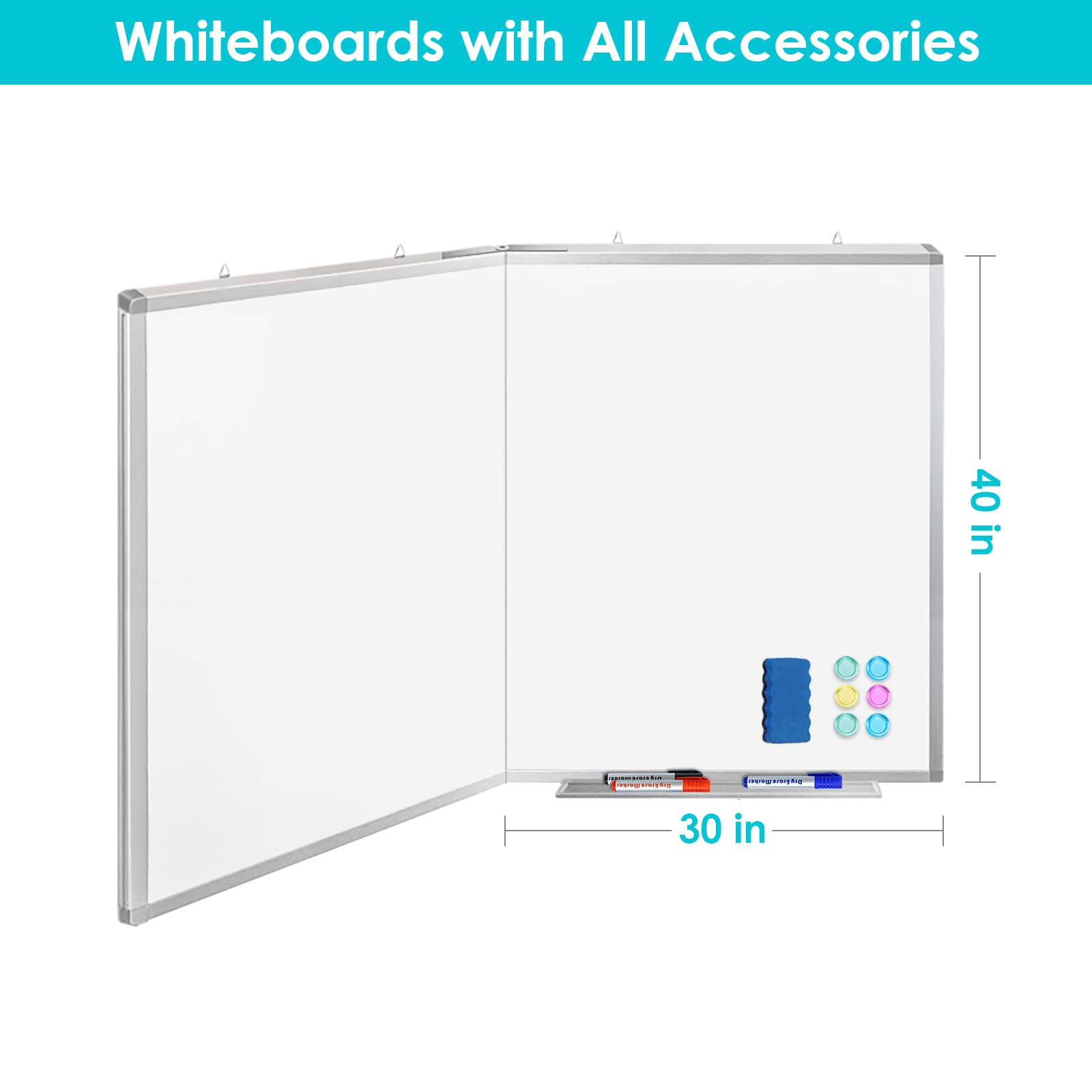 Whiteboards with All Accessories

40 in

30 in