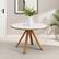 Alt View Zoom 11. Walker Edison - Mid-Century Modern Minimalist Round Dining Table - White.