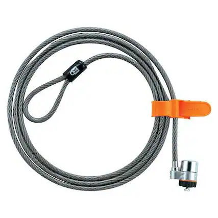 Front. Kensington - MicroSaver Keyed Laptop Lock Patented T-Bar Carbon Steel 6ft Cable Universal Security Slot Compatibility K64068F.