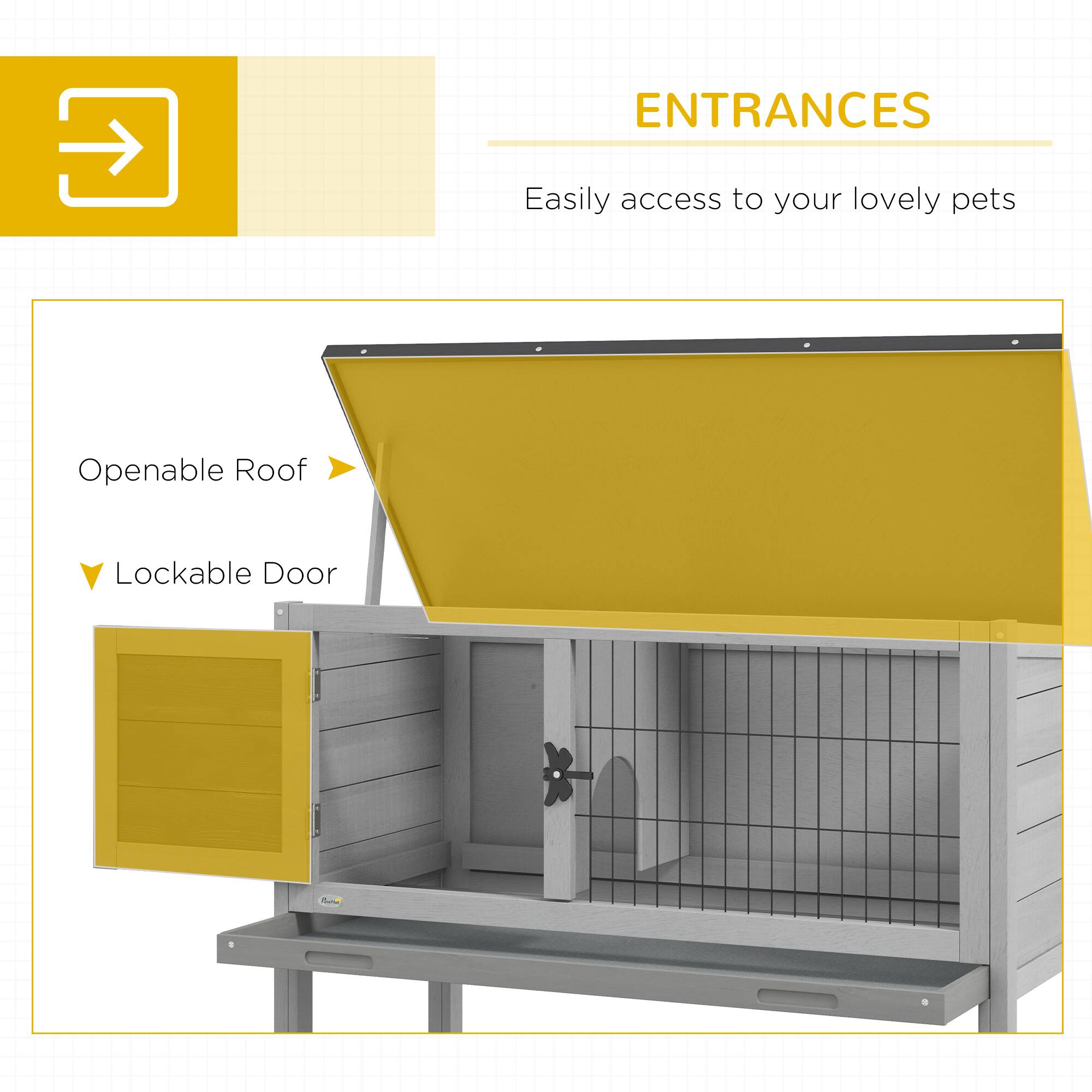 ENTRANCES  
Easily access to your lovely pets  

- Openable Roof  
- Lockable Door