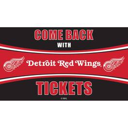 Evergreen Enterprises - Detroit Red Wings 28" x 16" Come Back With Tickets Door Mat - Multicolor
