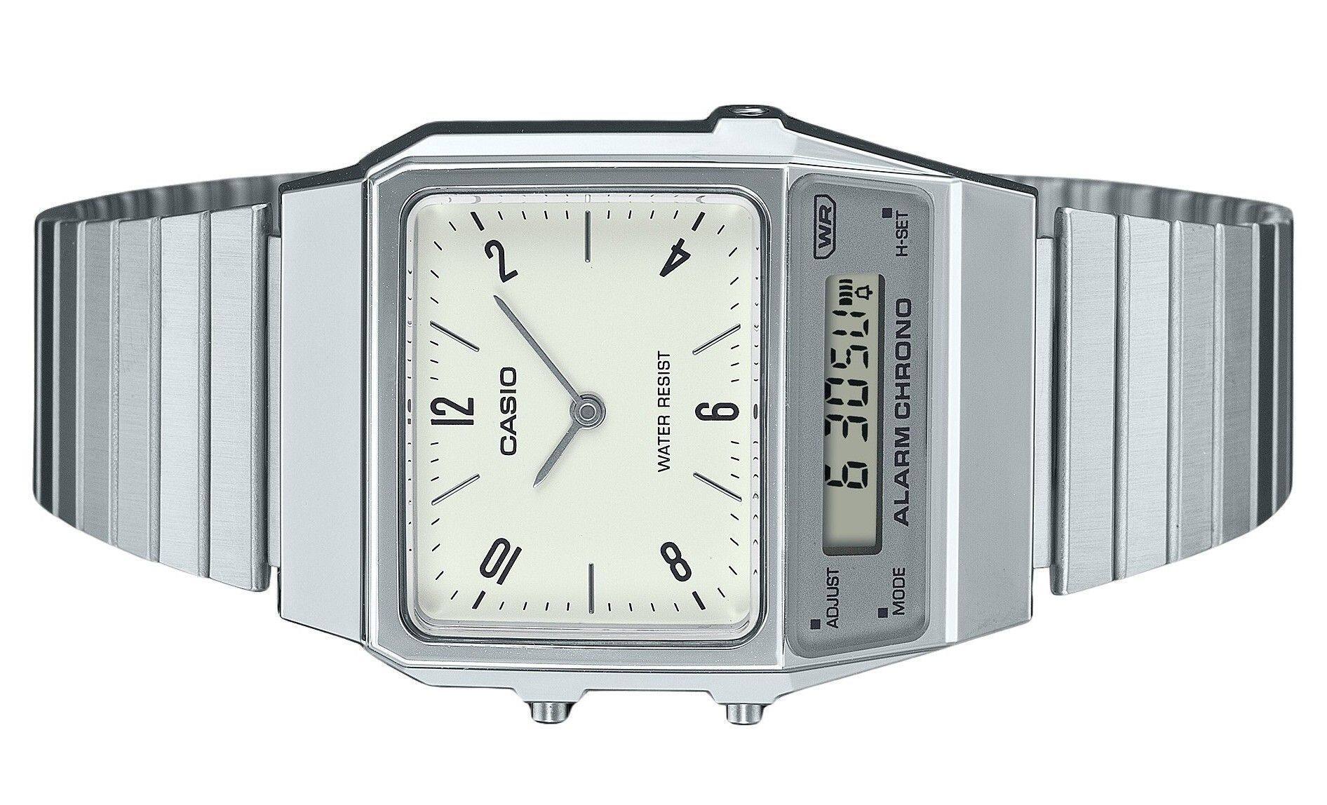 2 12 CASIO  
4 RESIST 9 WATER 8 WR H-SET DII  
$0506 CHRONO 6 ALARM ADJUST MODE  

WR 30M  
H-SET  
ALARM CHRONO  
WATER RESIST  
CASIO