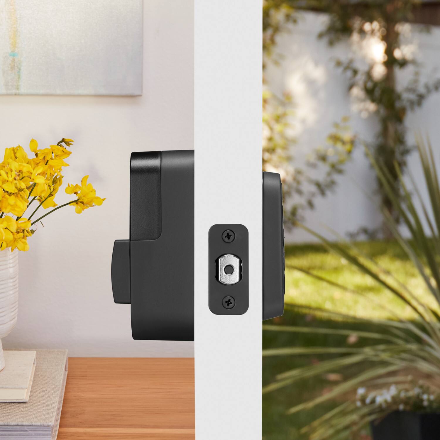 Left. Yale - Assure Lock 2 Key-Free Keypad with Bluetooth  - Black Suede.