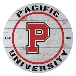 Jardine - Pacific Boxers 20'' x 20'' Indoor/Outdoor Weathered Circle Sign - White