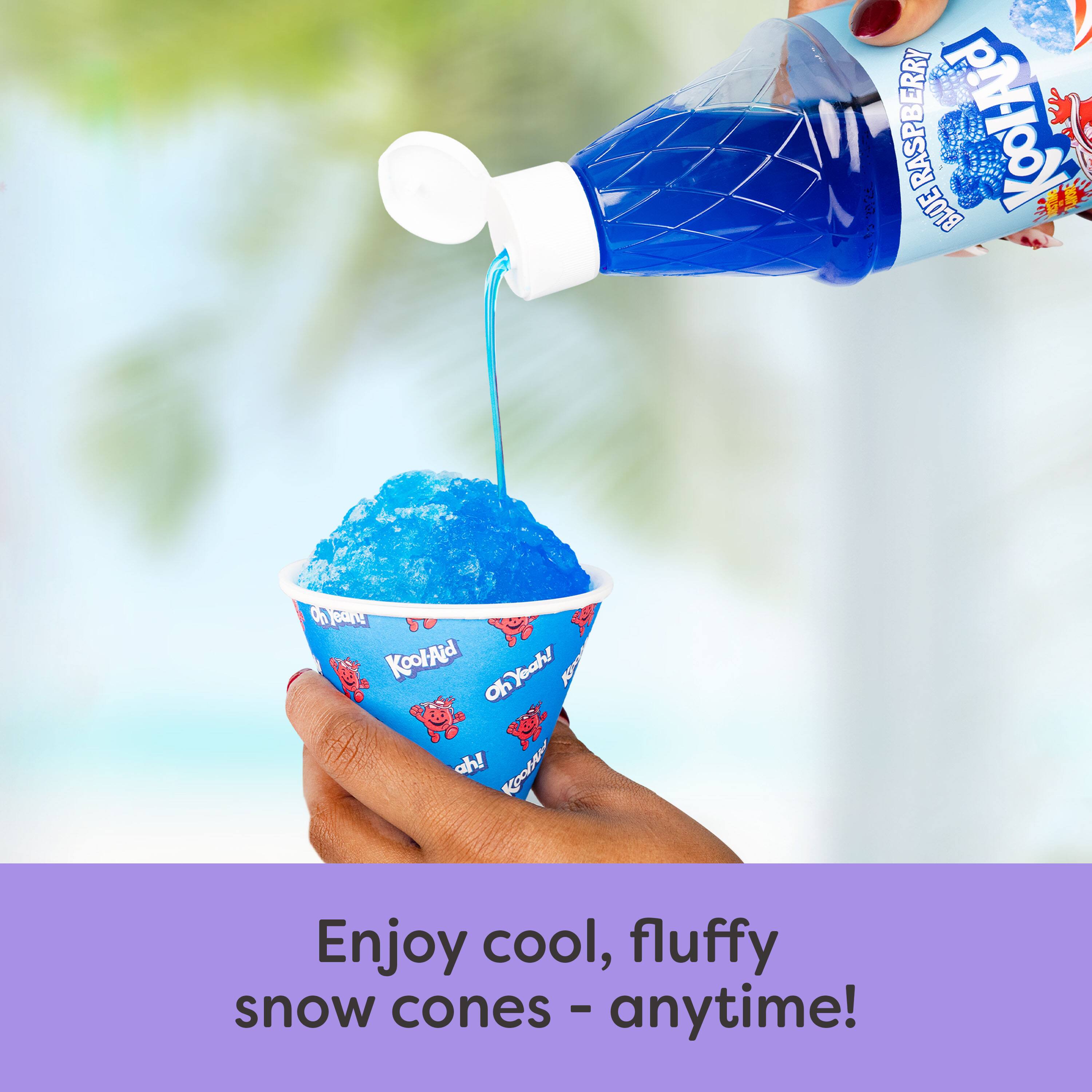 6 2 ERRY RASPBERRY BLUE Kool-Aid 1 a KoolAid OhYoah! AS ah! Kose Enjoy cool, fluffy snow cones - anytime!