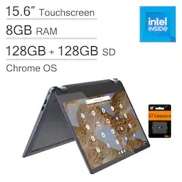 Lenovo - Ideapad Flex 3i 2-in-1 Chromebook - 15.6" FHD Touchscreen - Intel Pentium Silver N6000 - 8GB RAM - 256GB Storage - Abyss Blue