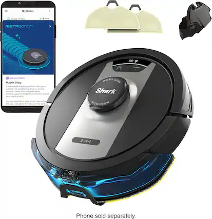 My Robot
Ready to Mop
100%
MATRIXMOP
X
DOCK
CLEAN
Exclusive Feature Matrix Mop
A specialized mopping pattern that uses a swirling and scrubbing action to remove stuck-on stains from targeted areas. Identify a spot to target in your home and let your robot shine it. You can also Matrix Mop a 5'x5' area with the app. Just place the robot on the spot to
MATRIX CLEAN Shark CLEAN MATRIX
2-IN-1
Phone sold separately.