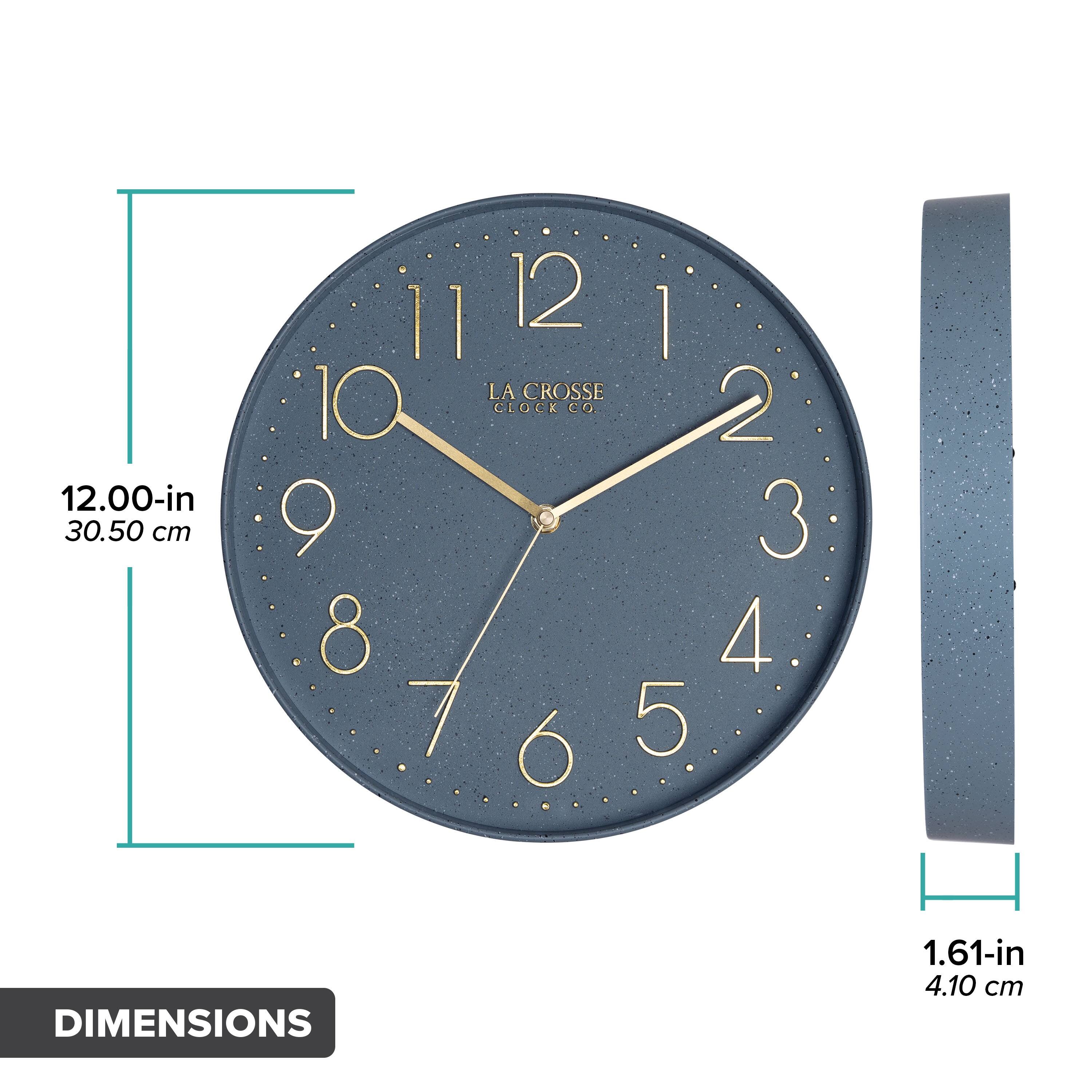 12.00-in 30.50 cm

11 12 I LA CROSSE 10 CLOCK CO. 2 9 3 8 4 7 6 5

DIMENSIONS 1.61-in 4.10 cm