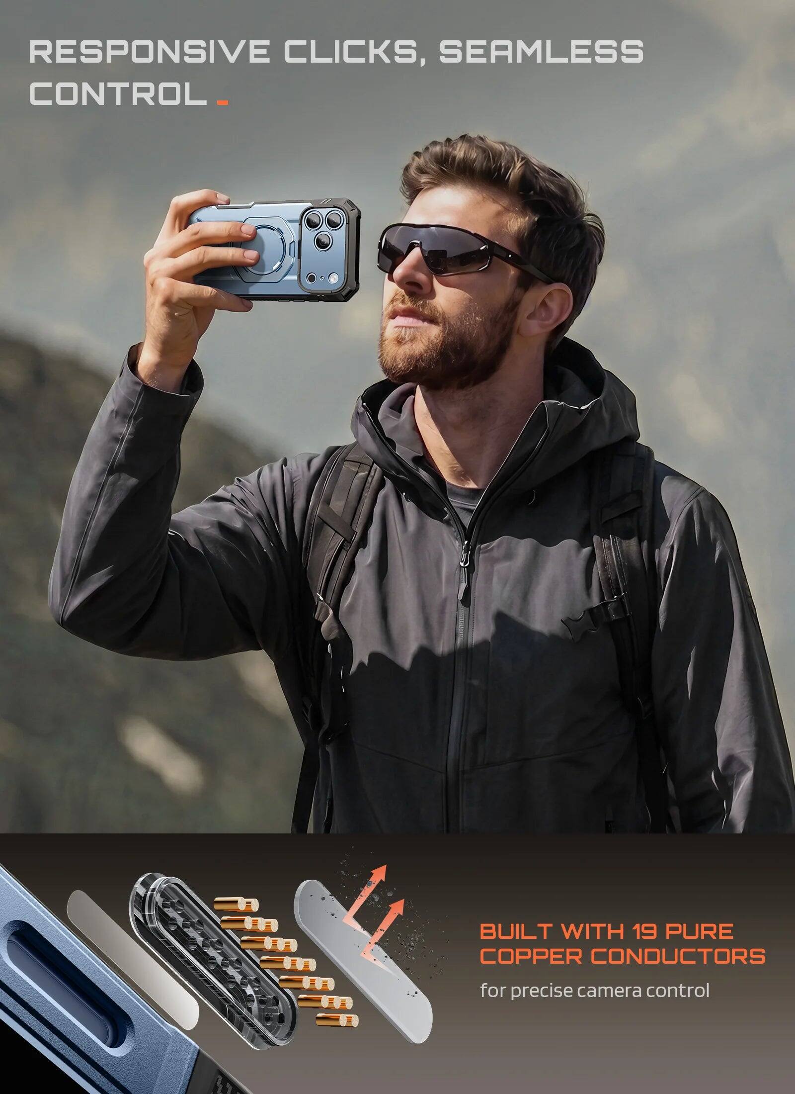 RESPONSIVE CLICKS, SEAMLESS CONTROL.

BUILT WITH 19 PURE COPPER CONDUCTORS
for precise camera control