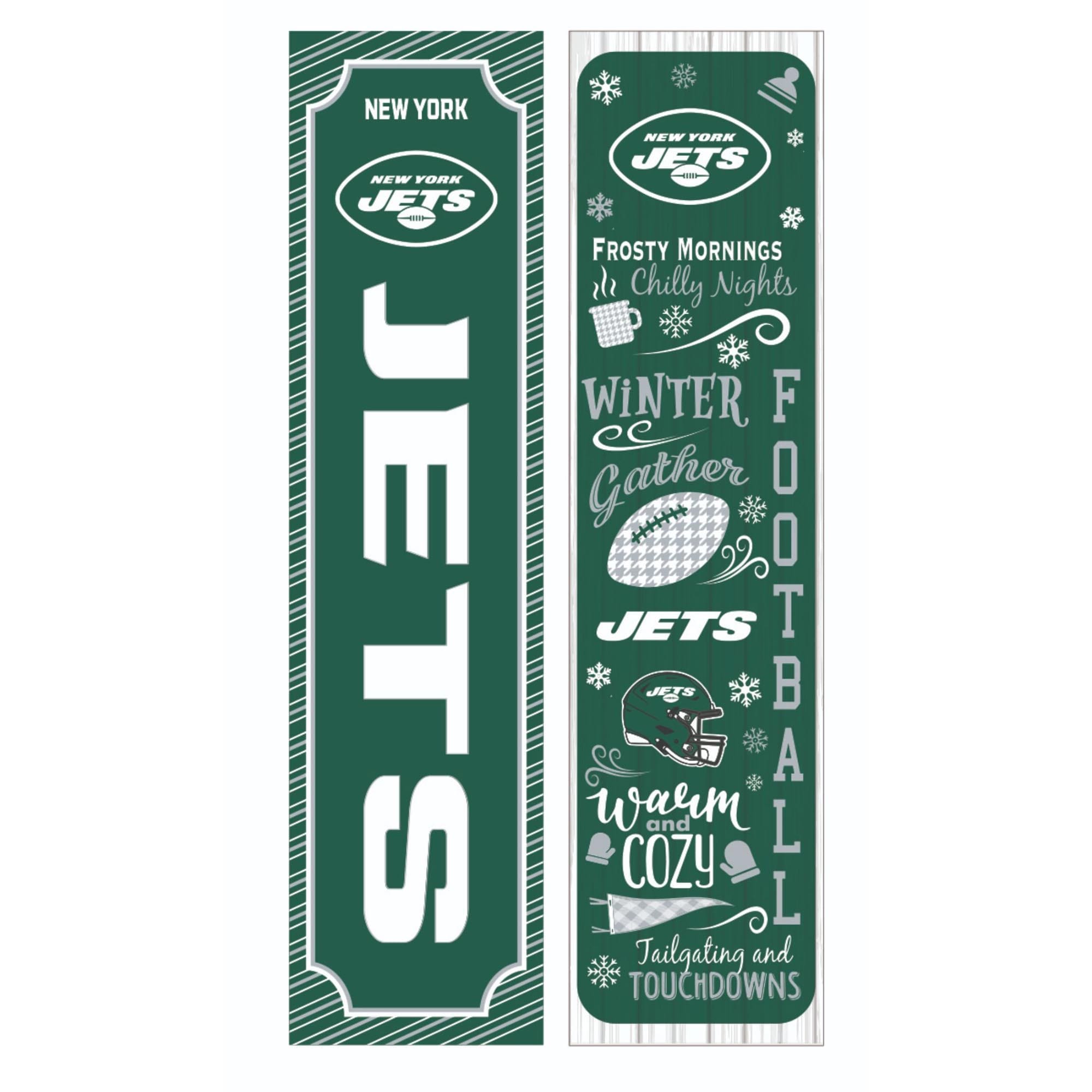 NEW YORK JETS

FROSTY MORNINGS  
Chilly Nights  
WINTER FOOTBALL  
Gather  
JETS  
Warm and COZY  
Tailgating and TOUCHDOWNS