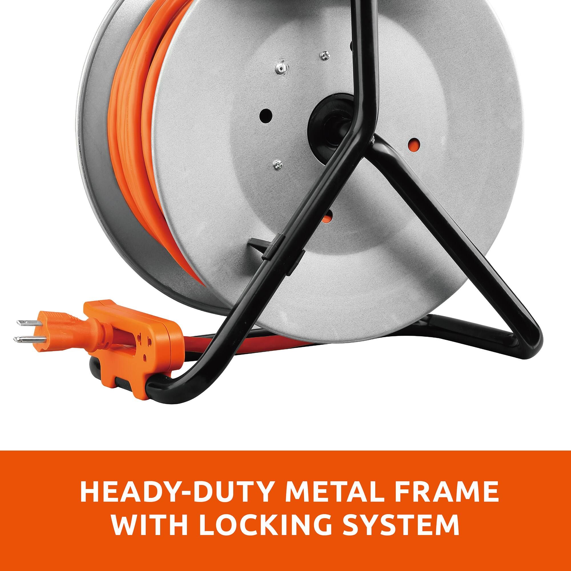 Heady-Duty Metal Frame with Locking System