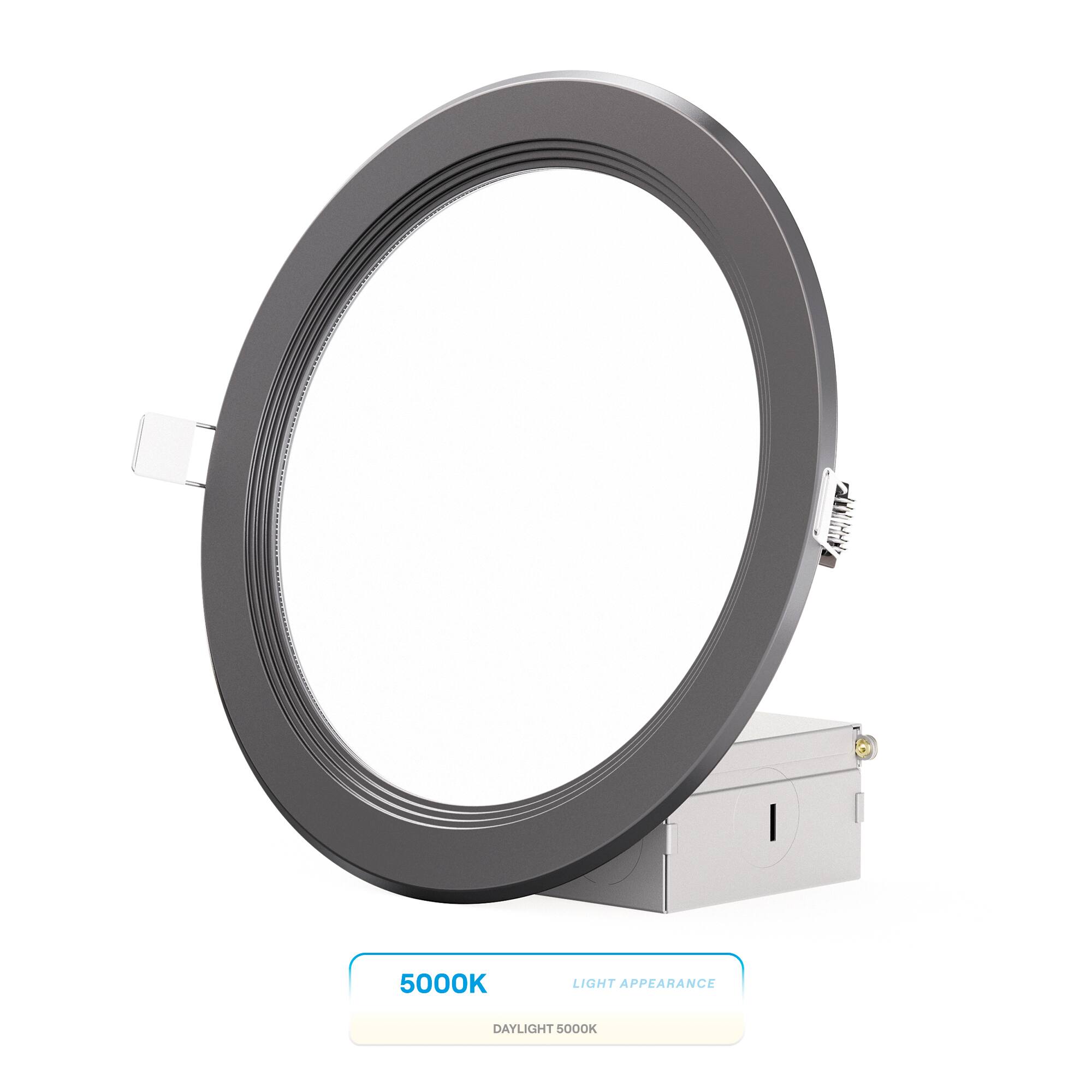 Infibrite - 6 In. Ultra-Thin Recessed LED Downlight 12W 1050LM Daylight Wet Rated, Triac Dimmable Trim 6-Pack - Black price history on PriceWatchPro
