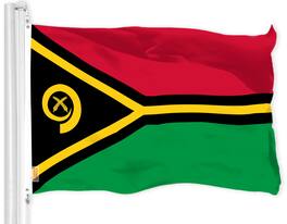 G128 - Vanuatu Flag 3 x 5 ft 150D Polyester Printed with Brass Grommets - Assorted Colors