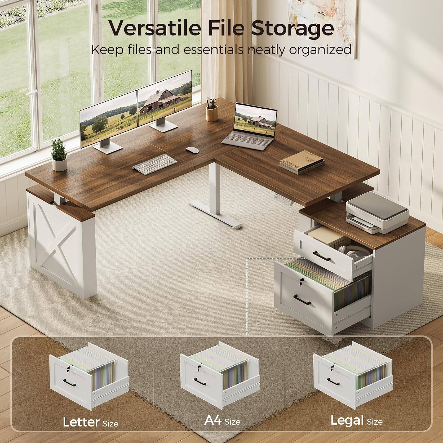 Versatile File Storage  
Keep files and essentials neatly organized

Letter Size  
A4 Size  
Legal Size
