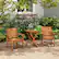 Alt View 1. Costway - 3-PCS Outdoor Wood Bistro Set with 2 Hardwood Chairs & Folding Bistro Table Patio - Natural.