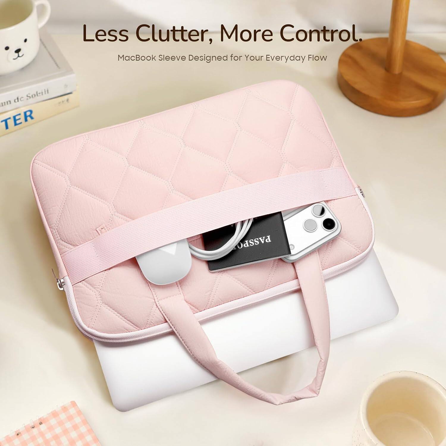 Less Clutter, More Control.  
MacBook Sleeve Designed for Your Everyday Flow