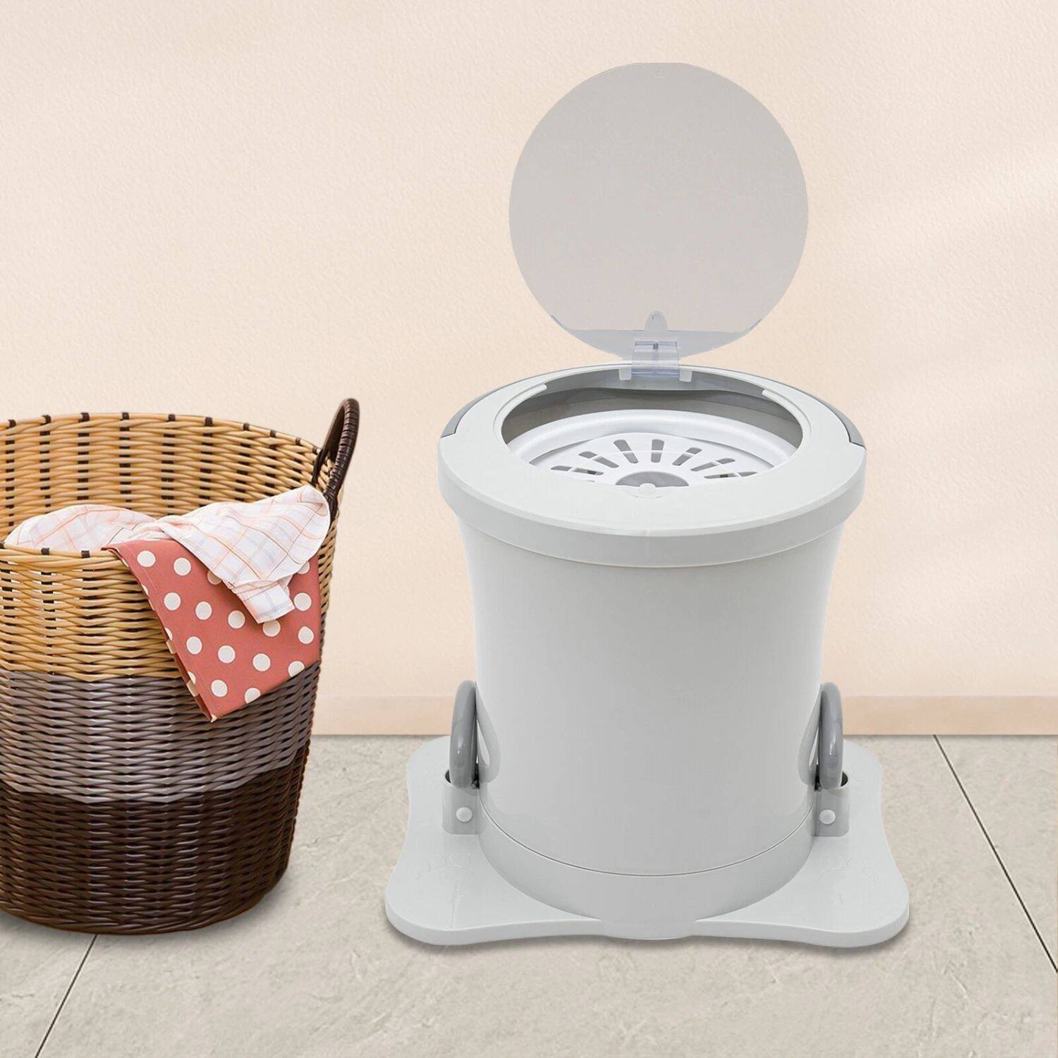 Back. Stock Preferred - Portable Manual Washer & Spin Dryer Compact 2.4 Gal 9L White - White.