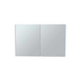 TuHome - Bouti 19.7" H X 31.5" W Double Door Mirror Medicine Cabinet, Three Interior Shelves For Bathroom, Kitchen - White