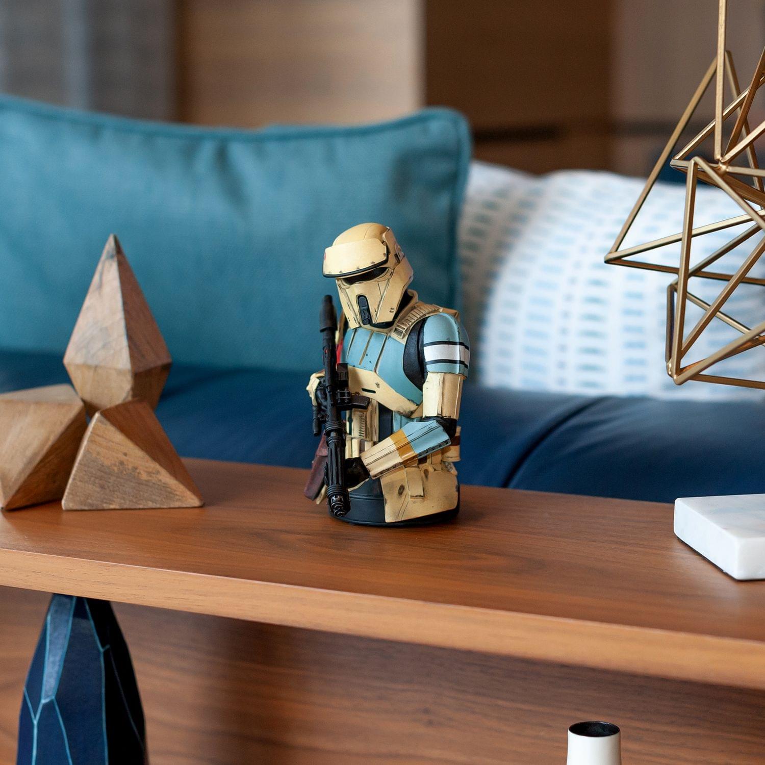 Alt View 4. Star Wars - Rogue One: A Star Wars Story Shoretrooper Statue | 7-Inch Character Resin Bust - Beige.