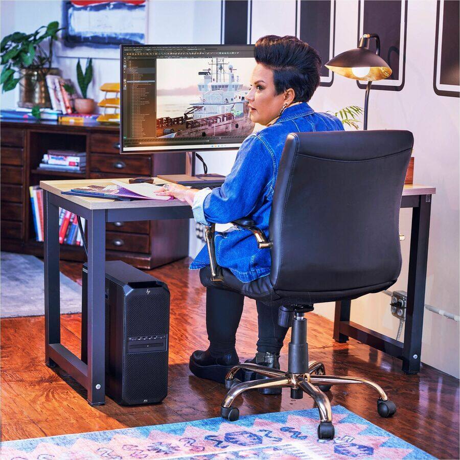 Alt View 3. HP - HP Z6 G5 A Workstation - 1 x AMD Ryzen Threadripper PRO 7955WX - 32 GB - 1 TB SSD - Tower - Black - Smart Buy - AMD PRO - Black.