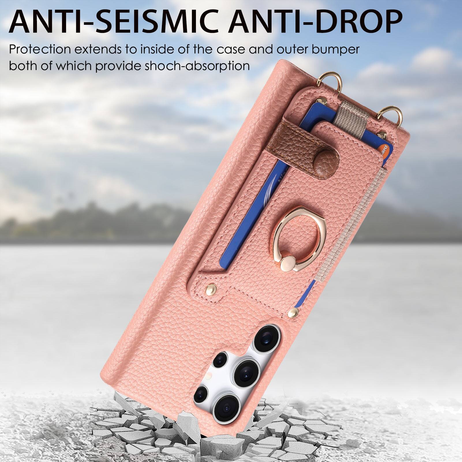 ANTI-SEISMIC ANTI-DROP  
Protection extends to inside of the case and outer bumper both of which provide shock-absorption