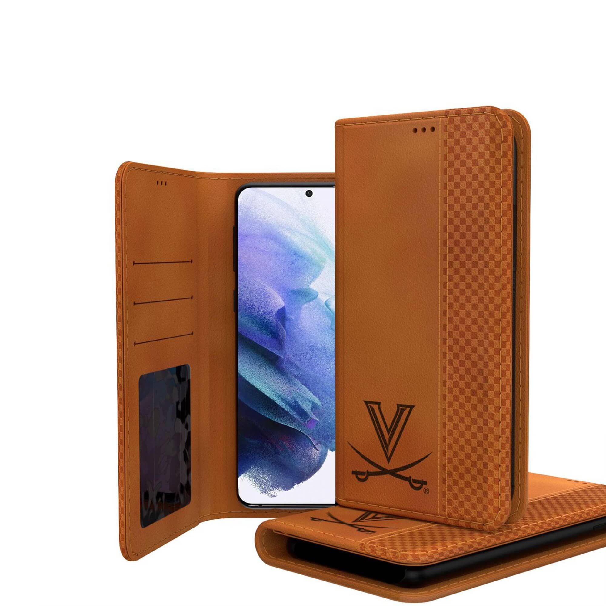 Photos - Case Virginia Keyscaper - NCAA -  Cavaliers Galaxy Burn Design Folio  - S20 - Multicolor 4132807 