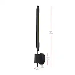 Elegant Lighting - Odin 5 Inch Outdoor Wall Sconce In - Black