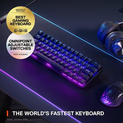 SteelSeries Apex Pro Mini 60% V2 Wireless Mechanical OmniPoint SteelSeries Apex Pro Mini 60% V2 Wireless Mechanical OmniPoint