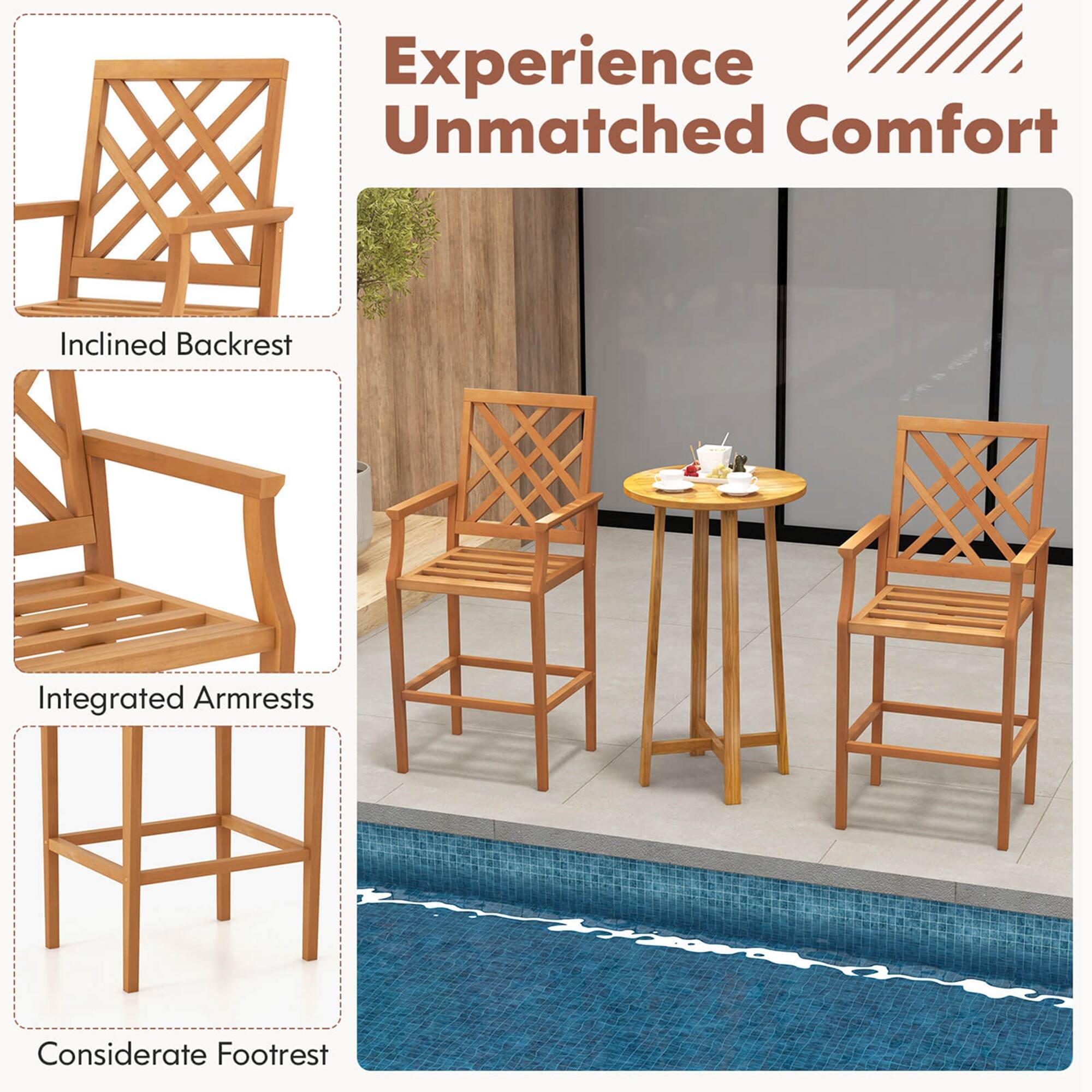 Experience Unmatched Comfort

- Inclined Backrest
- Integrated Armrests
- Considerate Footrest