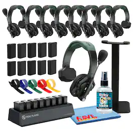 Bundle - HollyView - Hollyland Solidcom SE PRO 9-User Wireless Intercom Headset
