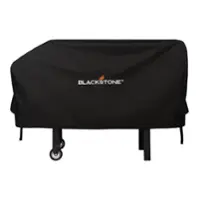 Blackstone - Weather and Water-resistant Medium Griddle Cover with Adjustment Straps - Fits Many 28in Models - Black - Angle_Zoom