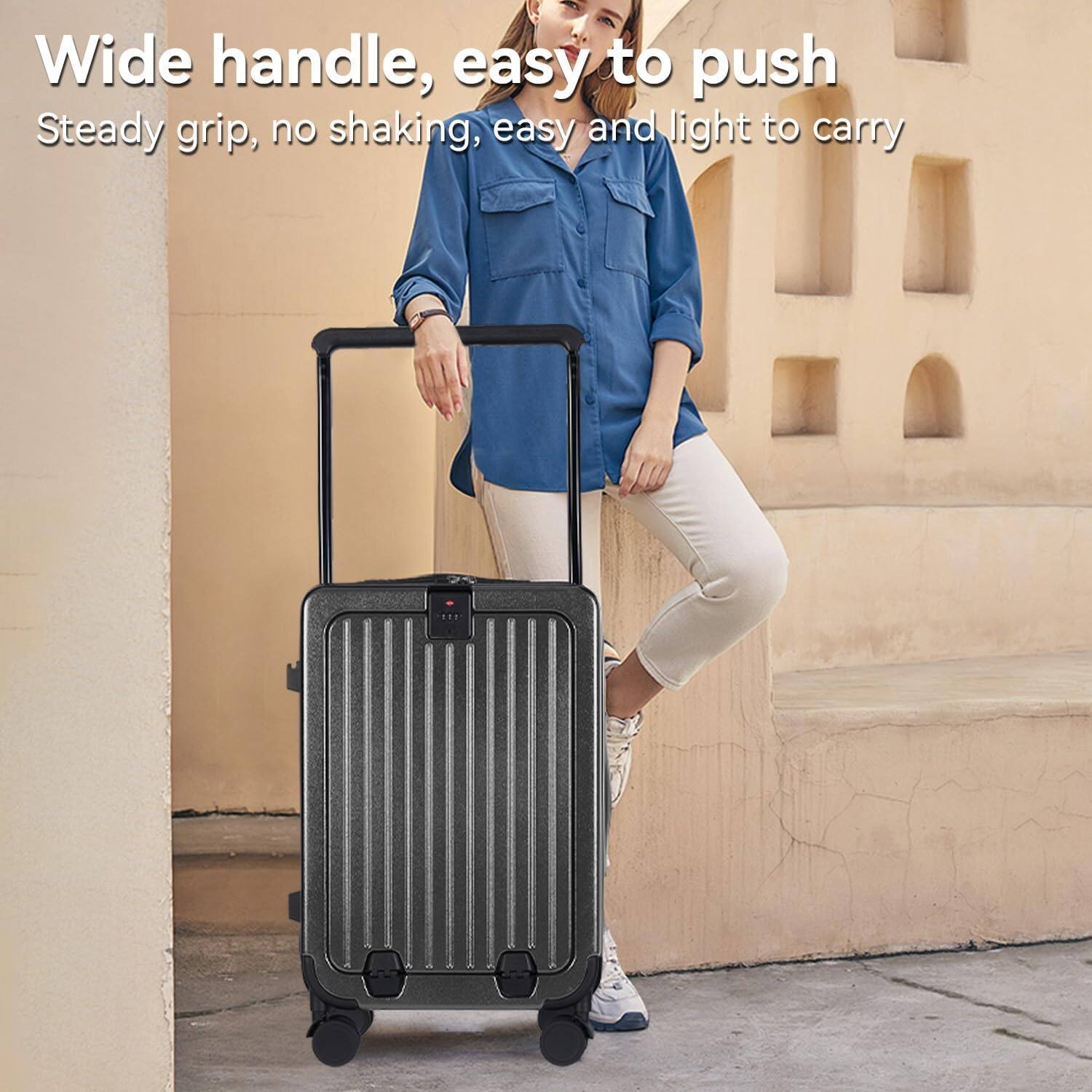 Wide handle, easy to push  
Steady grip, no shaking, easy and light to carry