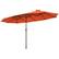 Front. Costway - 15FT Patio Double-Sided Umbrella Crank Outdoor Garden Market Sun Shade - Orange.
