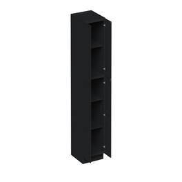 Boyel Living - 24-in W x 90-in H x 27-in D Shaker RTA Kitchen Pantry Tall Cabinet with Soft-Close - Black