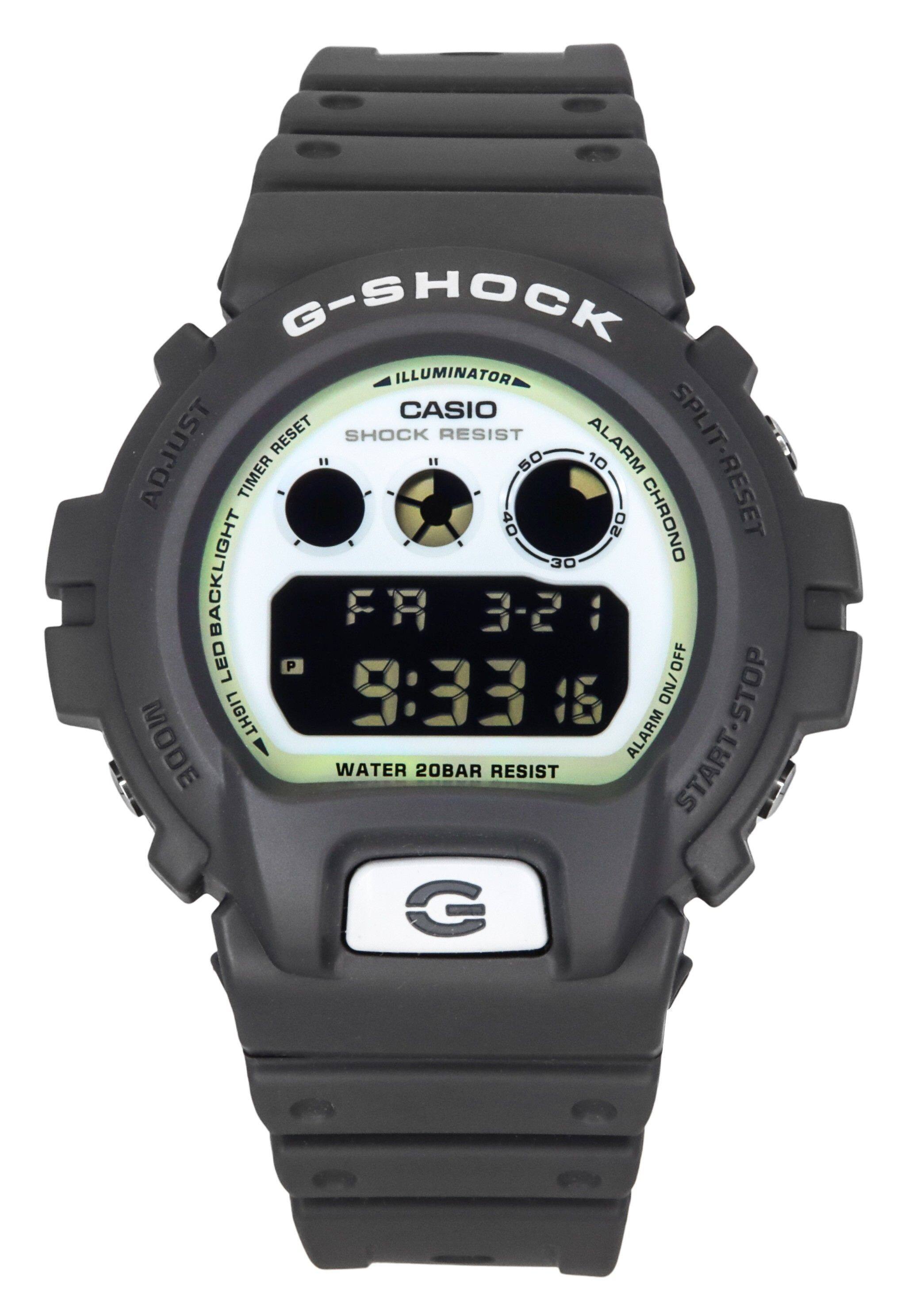 G-SHOCK  
ILLUMINATOR  
CASIO  
SHOCK RESIST  
ALARM  
TIMER  
40 50 10 20  
CHRONO  
SPLIT-RESET  
RESET  
30  
BACKLIGHT  
FR 3-21  
LED  
P  
9:33  
16  
ON/OFF  
LIGHT  
ALARM  
START-STOP  
MODE  
WATER 20BAR RESIST
