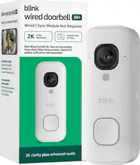 blink wired doorbell 2K+
Wired | Sync Module Not Required
2K Video Resolution
Head-to-Toe View
Blink Wired Doorbell 2K+ does not ring existing home chime. Blink Chime accessory required for audible notifications (sold separately).
Colour Vision in low light
Capture vivid color video in low ambient light for peace of mind.
Two-way audio with noise cancellation
Enjoy clear, natural conversations with visitors at your doorstep, as if you were there.
2K clarity plus enhanced audio
