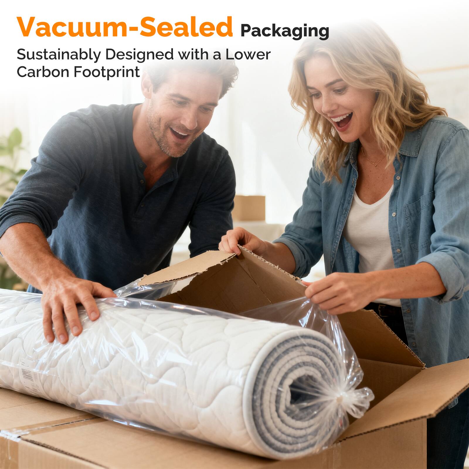 Vacuum-Sealed Packaging  
Sustainably Designed with a Lower Carbon Footprint