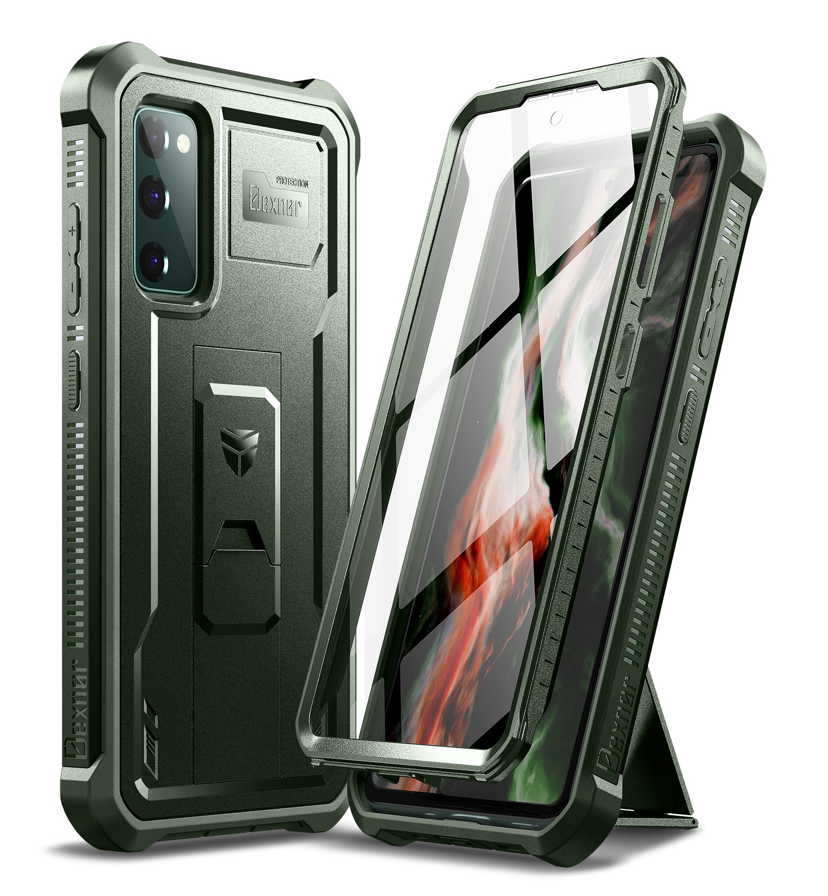 dexnor - Case for Samsung Galaxy S20 FE Heavy Duty Military Grade Protection Shockproof Protective Cover 6.5 inch - Army Green price history on PriceWatchPro