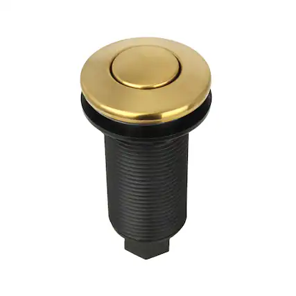Front. Akicon - Akicon Sink Top/Counter Top Garbage Disposal Air Switch with Air Hose in Brushed Gold - Brushed Gold.