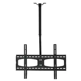 MegaMounts - 37-70 Inch Tilting And Rotating Adjustable Height Ceiling Television Mount for LED, LCD, and Plasma Screens - Black