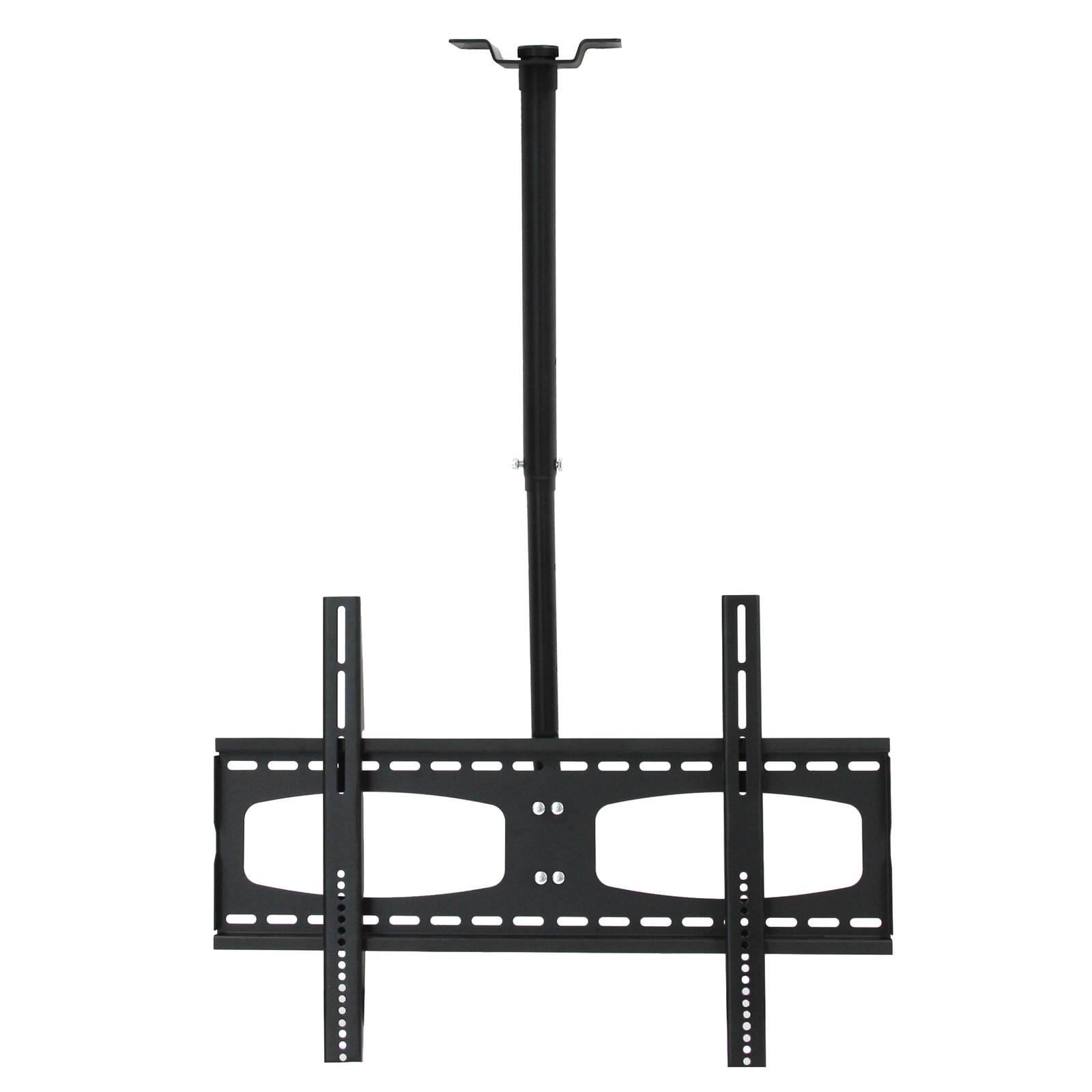 Front. MegaMounts - MegaMounts 37-70 Inch Tilting And Rotating Adjustable Height Ceiling Television Mount for LED, LCD, and Plasma Screens - Black.