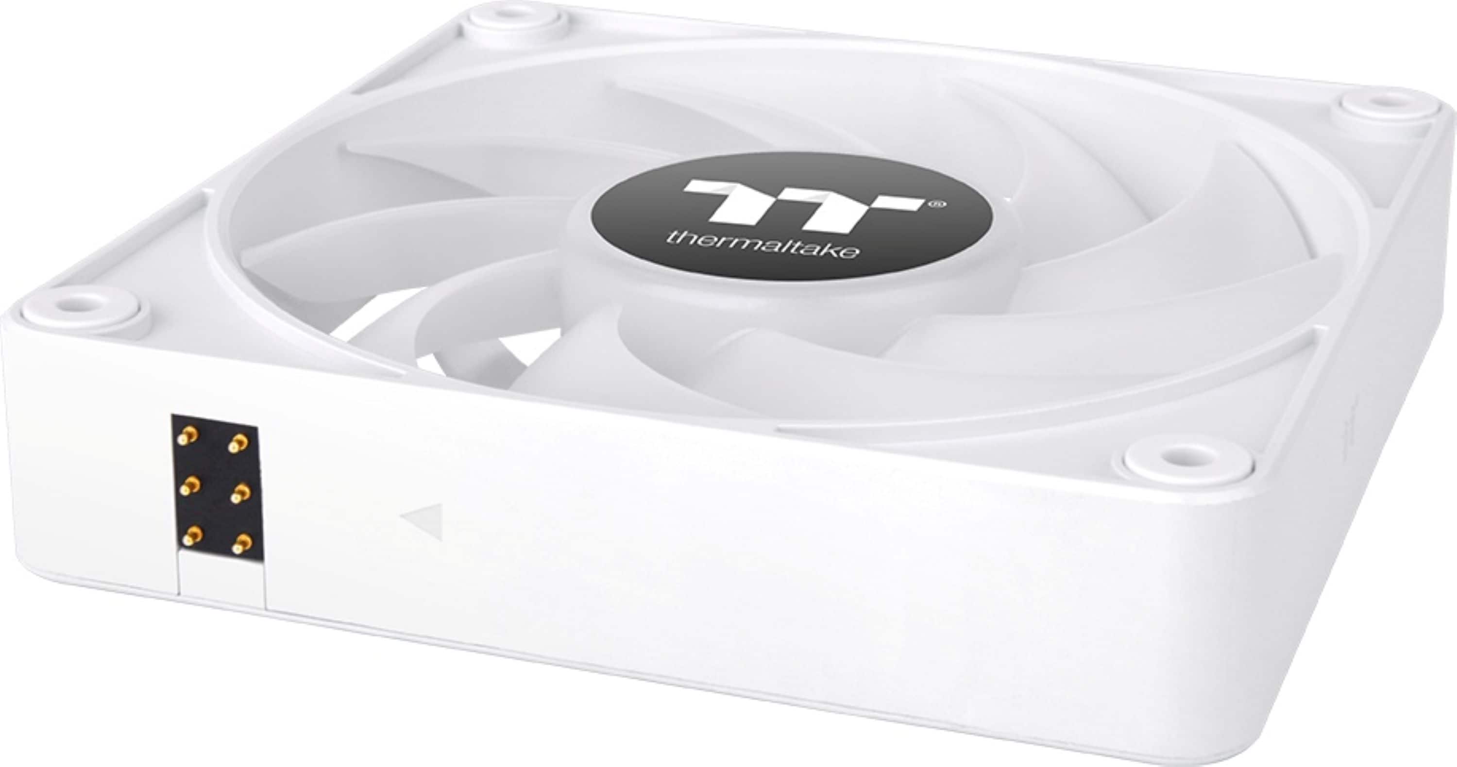 Alt View 6. Thermaltake - CT120 EX ARGB Sync 120mm Computer Case Cooling Fan (3-Pack) - White.