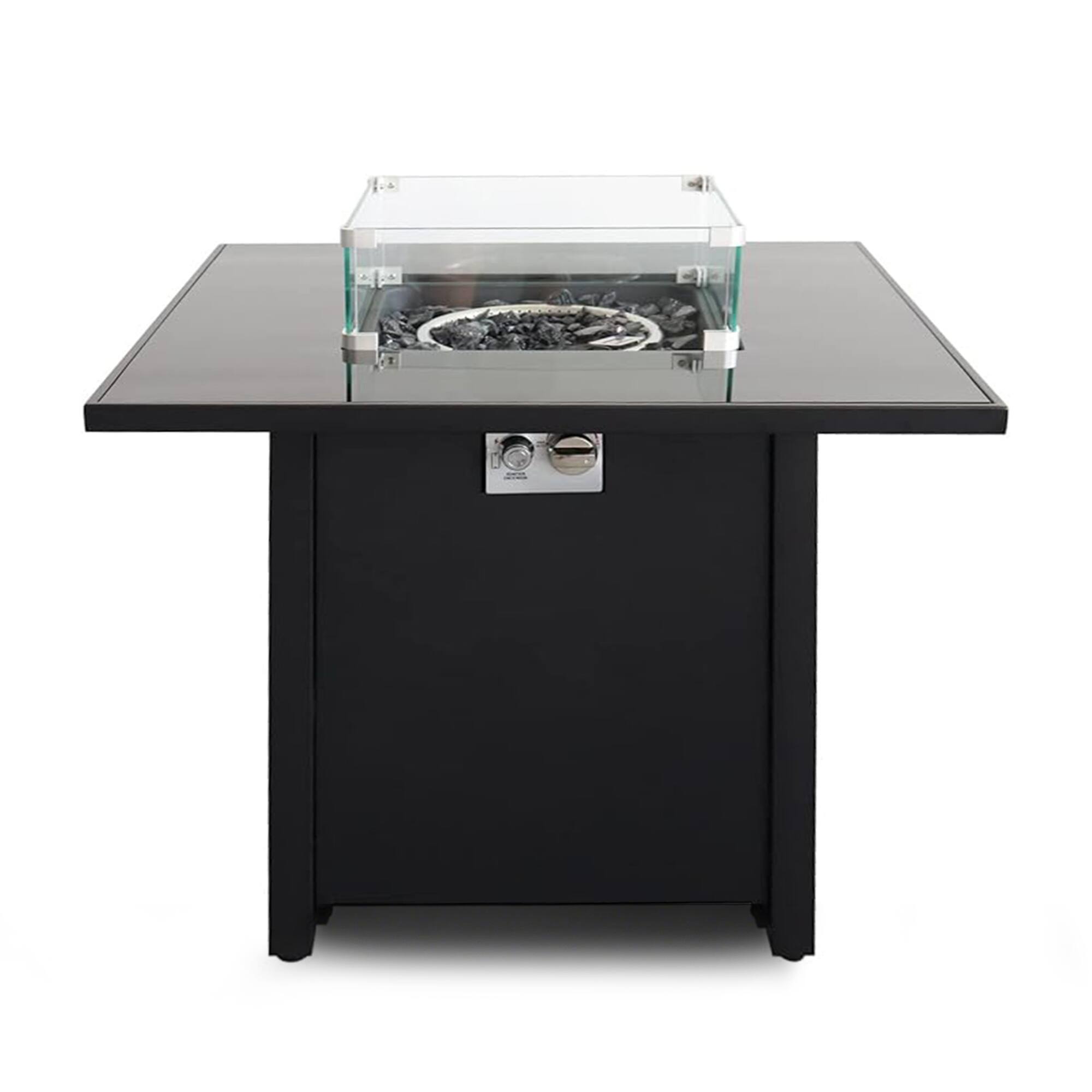 Front. Mondawe - 30" Outdoor Fire Pit - Black.