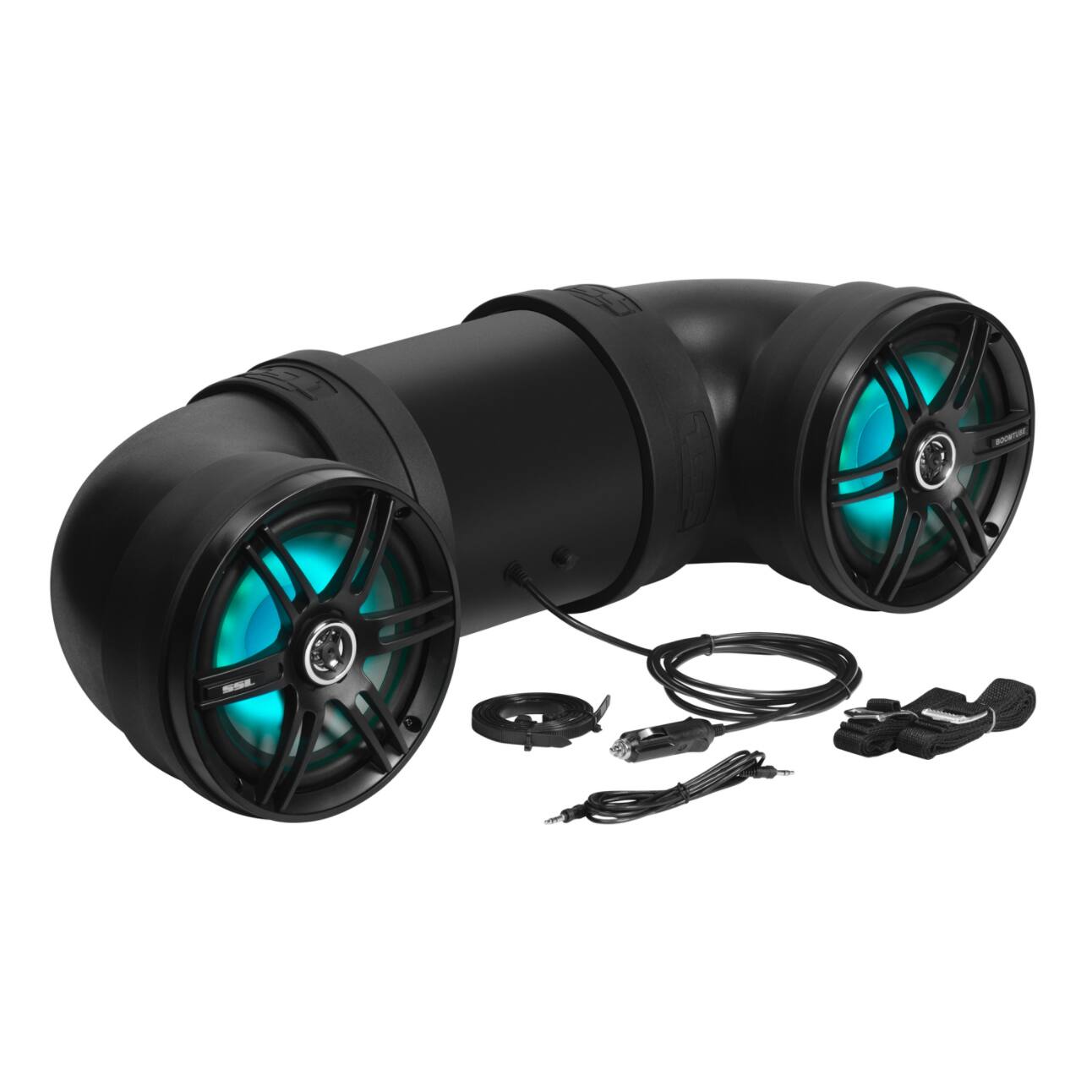 Alt View 1. SoundStorm - SOUNDSTORM BTB8L 8" 700W Bluetooth Amplified Marine/ATV Off Road Speaker System - Black.