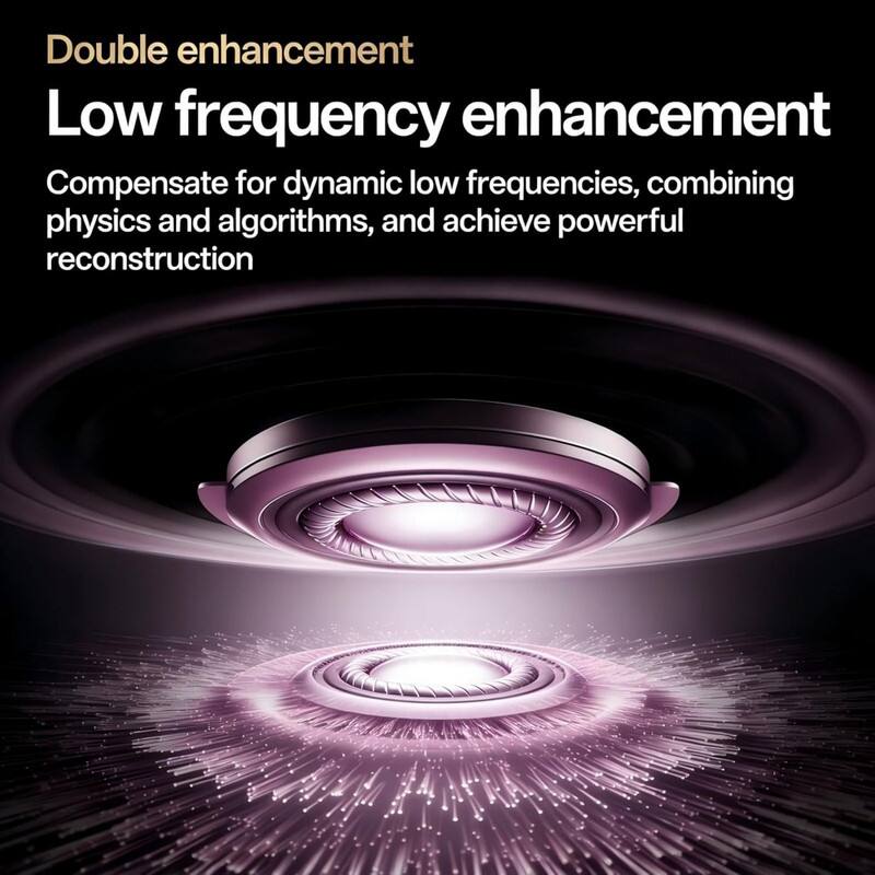 Double enhancement  
Low frequency enhancement  
Compensate for dynamic low frequencies, combining physics and algorithms, and achieve powerful reconstruction