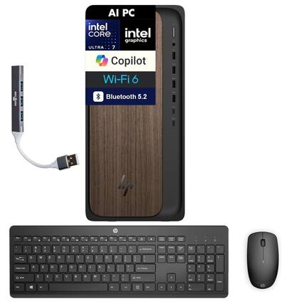 AI PC
intel CORE
intel graphics
ULTRA 7
Copilot
Wi-Fi 6
Bluetooth 5.2
HP