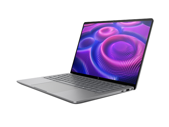 Front. HP - HP ZBook Ultra G1a AMD Ryzen AI Max+ PRO 395 AMD Radeon 8060S 128 GB LPDDR5x128 GB - Meteor silver aliminium.