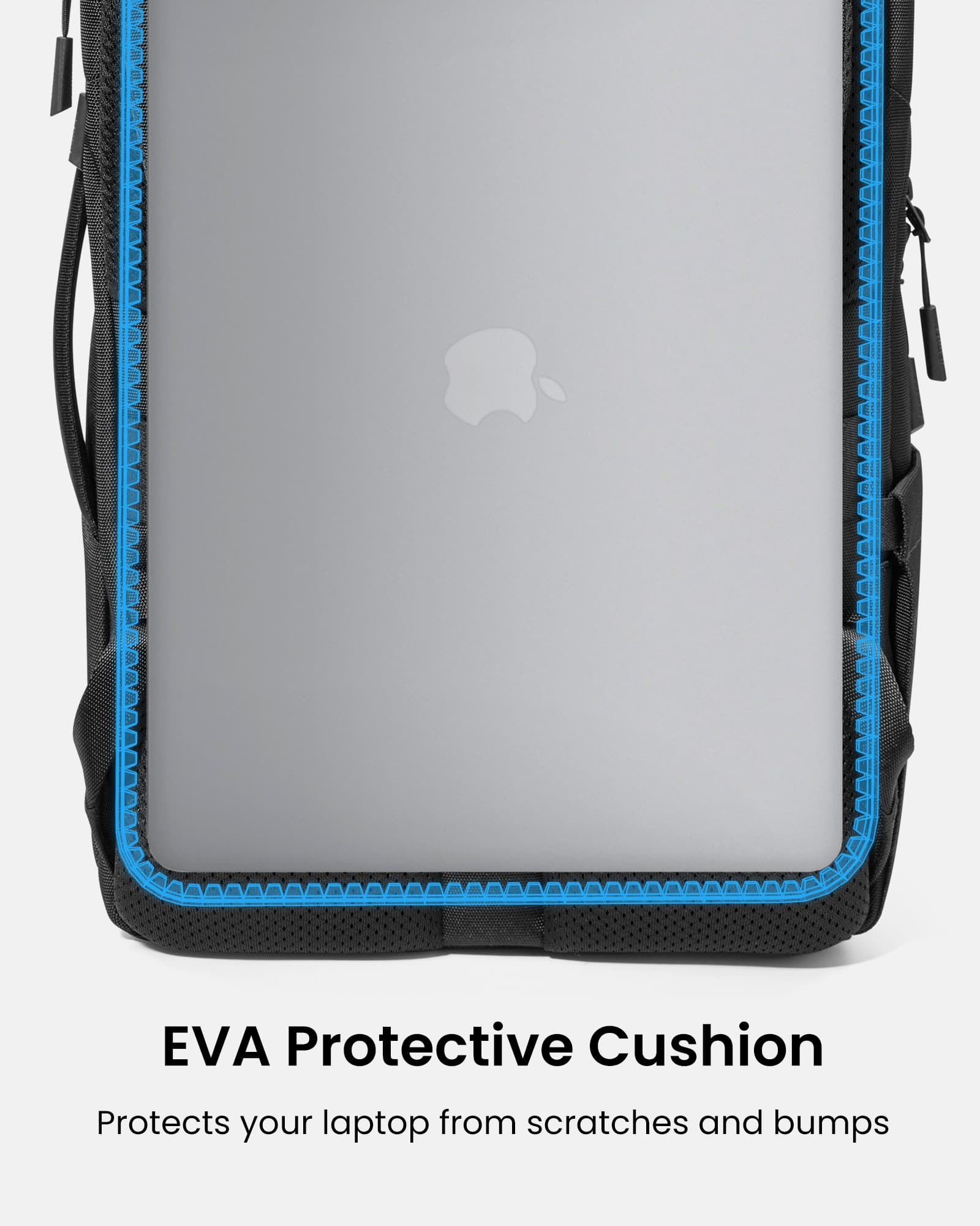 EVA Protective Cushion: Protects your laptop from scratches and bumps.