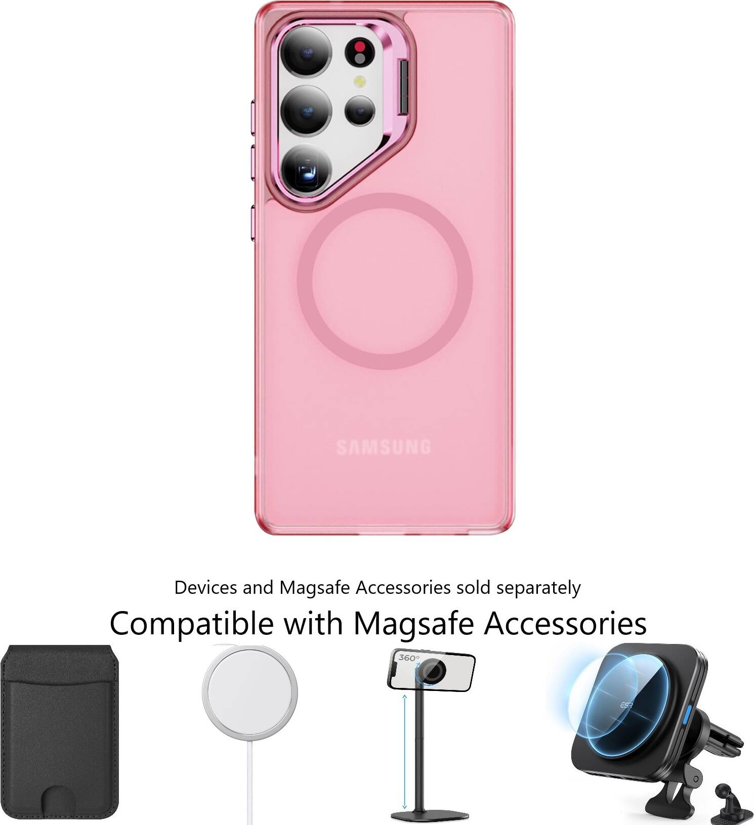 SAMSUNG devices and Magsafe accessories are sold separately. They are compatible with Magsafe accessories.