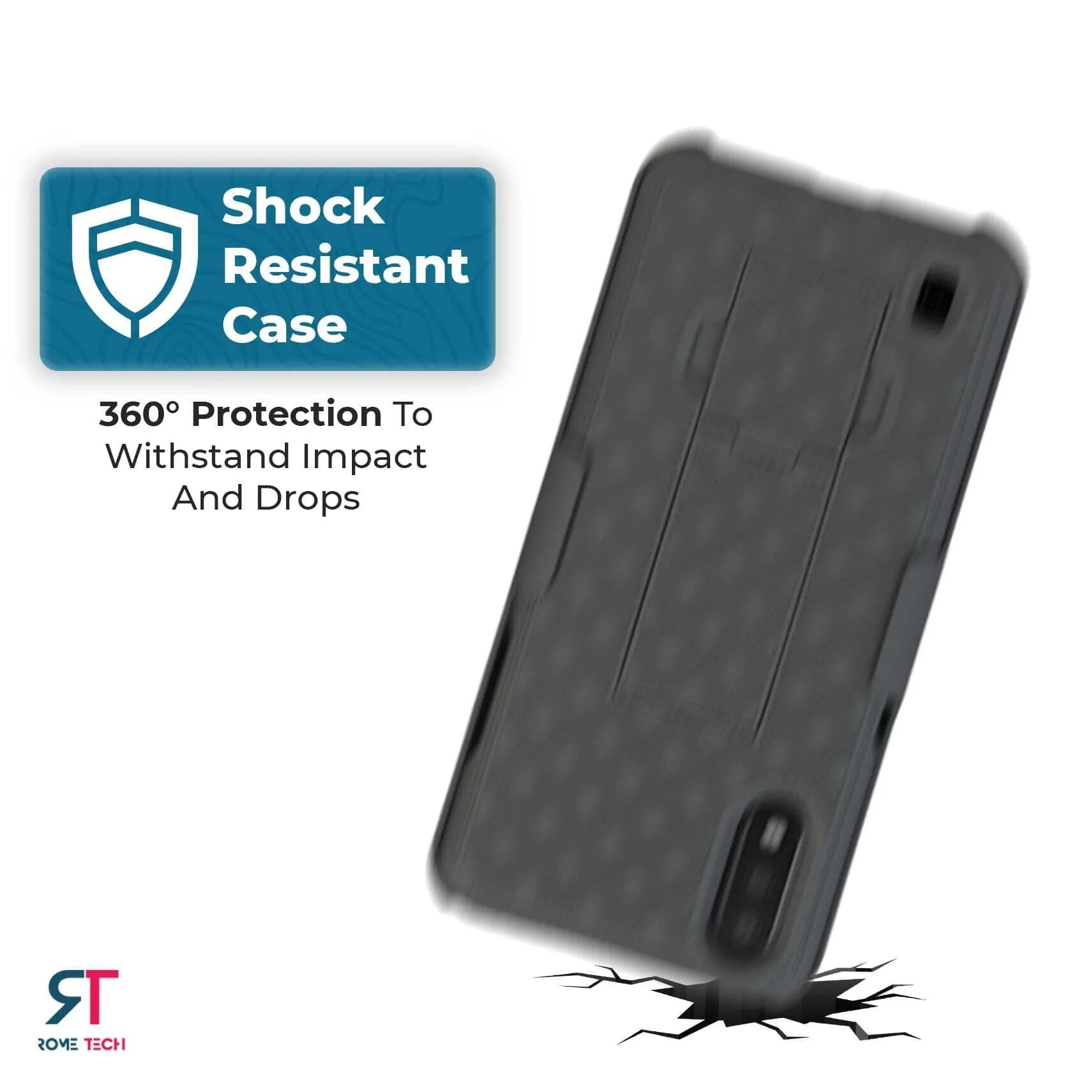 Shock Resistant Case  
360° Protection To Withstand Impact And Drops  
TR ROME TECH